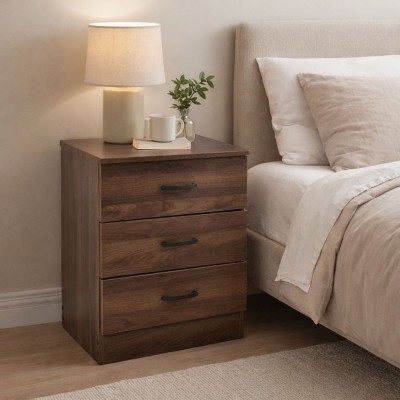 ΚΟΜΟΔΙΝΟ ΞΥΛΙΝΟ ΜΕ ΤΡΙΑ ΣΥΡΤΑΡΙΑ ΣΕ ΚΑΡΥΔΙ ΧΡΩΜΑ 48x38x60εκ. ANKOR