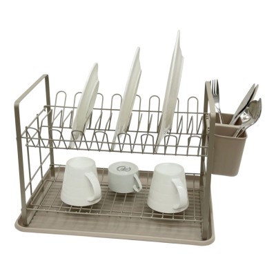 ΠΙΑΤΟΘΗΚΗ ΔΙΩΡΟΦΗ ΜΕΤΑΛΛΙΚΗ ΣΕ TAUPE ΧΡΩΜΑ 48x32x29εκ.ANKOR