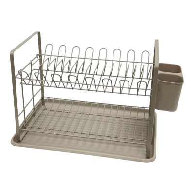 ΠΙΑΤΟΘΗΚΗ ΔΙΩΡΟΦΗ ΜΕΤΑΛΛΙΚΗ ΣΕ TAUPE ΧΡΩΜΑ 48x32x29εκ.ANKOR