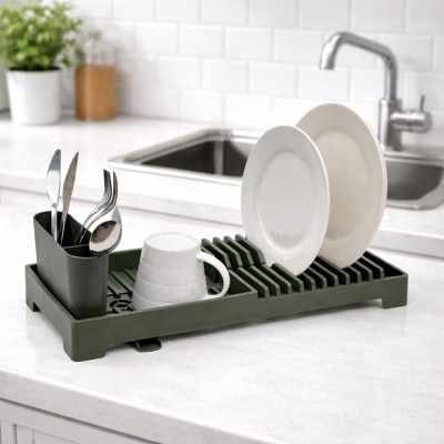 ΠΙΑΤΟΘΗΚΗ ΠΛΑΣΤΙΚΗ ΜΕ ΔΙΣΚΟ ΚΑΙ ΚΟΥΤΑΛΟΘΗΚΗ ΣΕ ΛΑΔΙ ΜΑΤ ΧΡΩΜΑ 19x46x13,5εκ. ANKOR