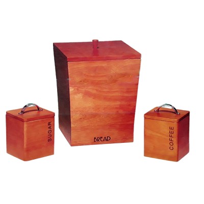 Ψωμιέρα Ξύλινη Με Καπάκι