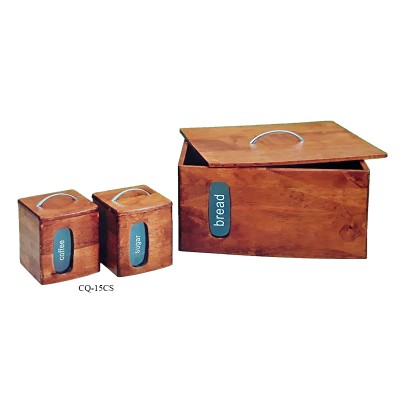 Βάζα Για Καφέ-Ζάχαρη Ξύλινα CQ-15CS-CQ-15