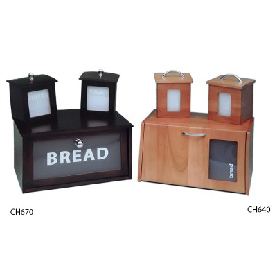 Ψωμιέρα ξύλινη με ντουλάπι