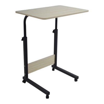 ΤΡΑΠΕΖΙ ΤΗΛΕΣΚΟΠΙΚΟ ΤΡΟΧΗΛΑΤΟ ΣΕ ΦΥΣΙΚΟ ΜΑΥΡΟ ΚΑΙ ΧΡΩΜΑ 60x40x89εκ. ANKOR