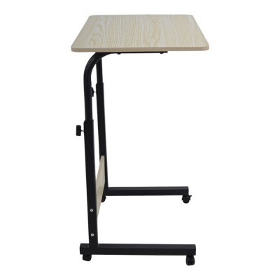 ΤΡΑΠΕΖΙ ΤΗΛΕΣΚΟΠΙΚΟ ΤΡΟΧΗΛΑΤΟ ΣΕ ΦΥΣΙΚΟ ΜΑΥΡΟ ΚΑΙ ΧΡΩΜΑ 60x40x89εκ. ANKOR