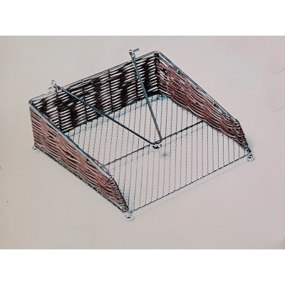 Μεταλλική Ψάθινη Χαρτοπετσετοθήκη