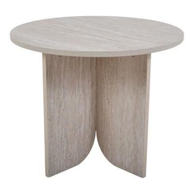 ΤΡΑΠΕΖΙ ΞΥΛΙΝΟ ΜΕ ΟΨΗ ΦΥΣΙΚΗΣ ΠΕΤΡΑΣ 50x50x40εκ. ANKOR