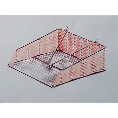 Μεταλλική Ψάθινη Χαρτοπετσετοθήκη