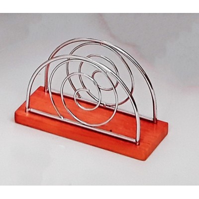 Χαρτοπετσετοθήκη Μεταλλική Με Ξύλινη Βάση