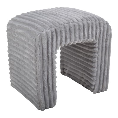 ΣΚΑΜΠΟ ΒΕΛΟΥΔΙΝΟ ΣΕ ΓΚΡΙ ΧΡΩΜΑ 43x35x41εκ. ANKOR