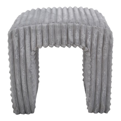 ΣΚΑΜΠΟ ΒΕΛΟΥΔΙΝΟ ΣΕ ΓΚΡΙ ΧΡΩΜΑ 43x35x41εκ. ANKOR