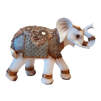 Ελέφαντας polyresin Σαμπανί/Χρυσός 16982A5