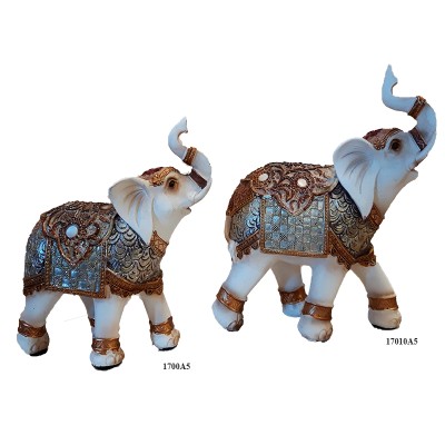 Ελέφαντας Polyresin Σαμπανί/Χρυσός