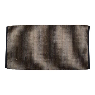 ΧΑΛΙ ΔΙΑΔΡΟΜΟΣ ΑΠΟ ΓΙΟΥΤΑ ΚΑΙ ΒΑΜΒΑΚΙ 70x140εκ. ΡΙΓΕ ΜΟΤΙΒΟ ΣΕ ΜΑΥΡΟ ΚΑΙ ΦΥΣΙΚΟ ΧΡΩΜΑ ANKOR