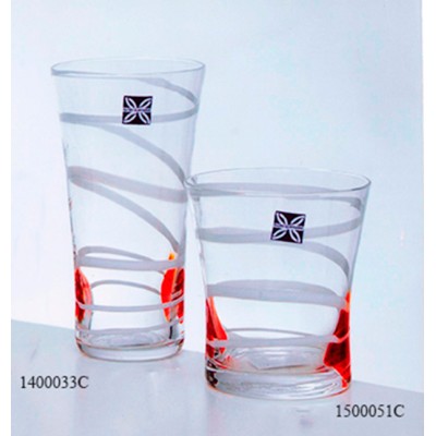 Γυάλινα Ποτήρια Κρασιού - Σωλήνα Νερού Καθιστά Σετ 6 Τεμαχίων 1400033C-1500051C