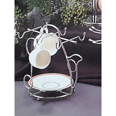 Κυπελοστάτης Μεταλλικός Chrome για φλυτζάνια