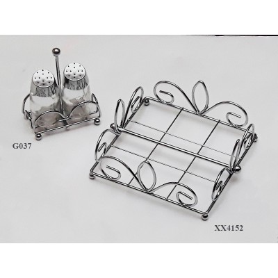 Μεταλλική Χαρτοπετσετοθήκη - Σετ Αλατοπίπερο