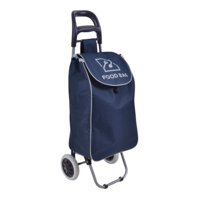 ΚΑΡΟΤΣΙ ΛΑΪΚΗΣ ΜΕΤΑΛΛΙΚΟ ΜΕ ΜΠΛΕ ΣΑΚΟ ΚΑΙ ΣΧΕΔΙΟ FOOD BAG 35x27x94εκ. ANKOR