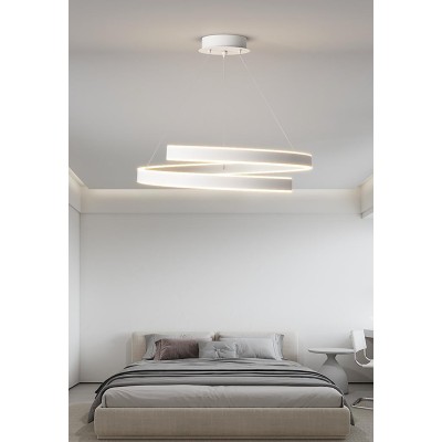 Φωτιστικό led λευκό 3CCT Dimmable by remote control 60w 5450Lm