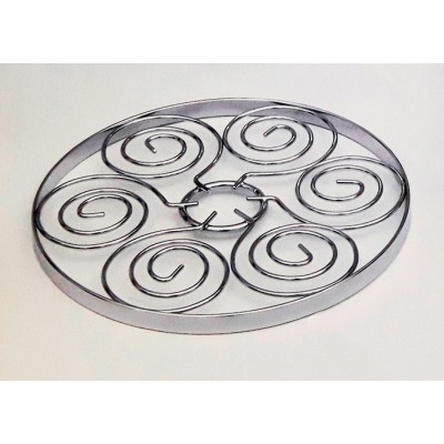 Σουπλά Κατσαρόλας Μεταλλικό Chrome