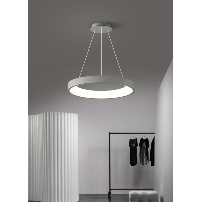 Φωτιστικό led γκρι 3CCT Dimmable by remote control 60w 5450Lm