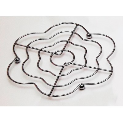 Σουπλά Κατσαρόλας Μεταλλικό Chrome