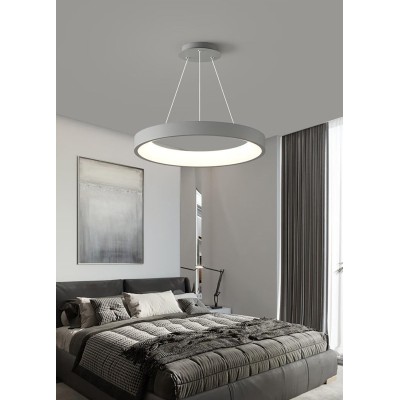 Φωτιστικό led γκρι 3CCT Dimmable by remote control 60w 5450Lm