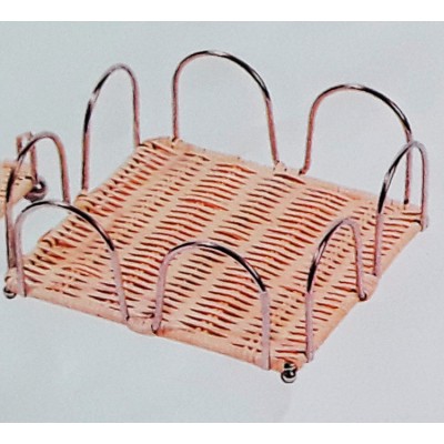 Μεταλλική Ψάθινη Χαρτοπετσετοθήκη