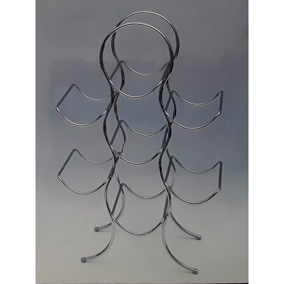 Μεταλλική Chrome Κάβα Κρασιών 6-Θέσεων