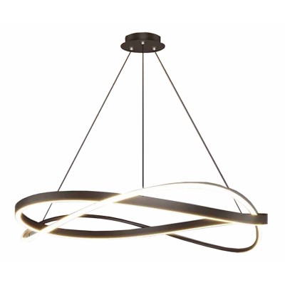 Φωτιστικό led μαύρο 3CCT Dimmable by remote control 50w 4550Lm