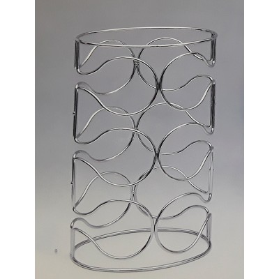Μεταλλική Chrome Κάβα Κρασιών 6-Θέσεων 38.50x23.50x15.50cm