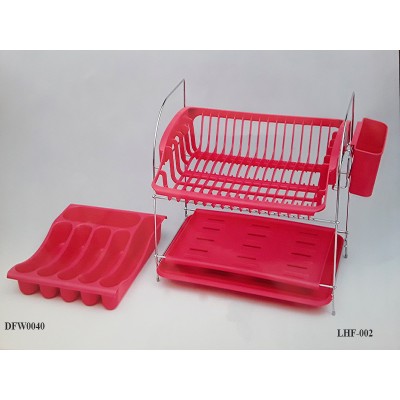 Κουταλοθήκη Πλαστική Συρταριού-Πιατοθήκη πλαστική/chrome Διώροφη