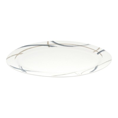 ΠΙΑΤΕΛΑ ΠΟΡΣΕΛΑΝΙΝΗ ΜΠΛΕ ΡΑΦ ΚΑΙ ΜΠΕΖ ΚΑΜΠΥΛΕΣ ΓΡΑΜΜΕΣ 35,5εκ. ANKOR