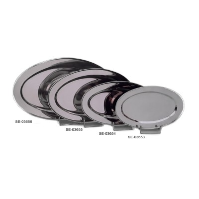 Inox Πιατέλα Σερβιρίσματος Οβάλ