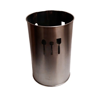 Κουταλοθήκη Στρογγυλή Μεταλλική Chrome