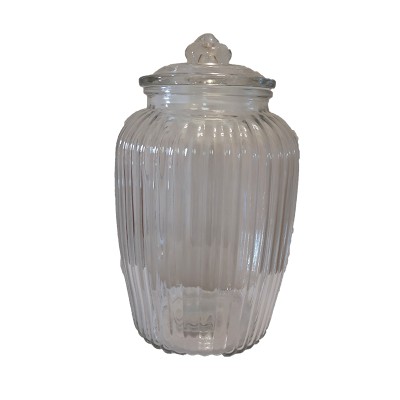 Μπισκοτοθήκη γυάλινη με καπάκι