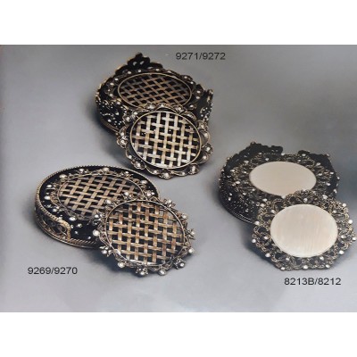 Σετ 6 Μεταλλικά Σουβέρ Στρογγυλά