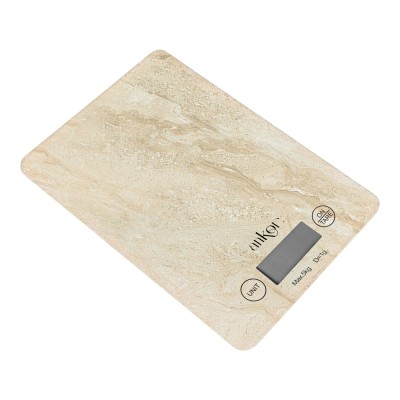 ΖΥΓΑΡΙΑ ΗΛΕΚΤΡΟΝΙΚΗ 5kg ΓΥΑΛΙΝΗ ΜΠΕΖ ΠΕΤΡΑ 15x21,5x1,6εκ. ANKOR