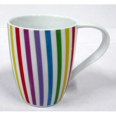 Πορσελάνινη Κούπα ριγωτή