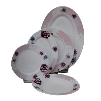 Πιάτα Οπαλίνα Με Σχέδιο Λουλούδια