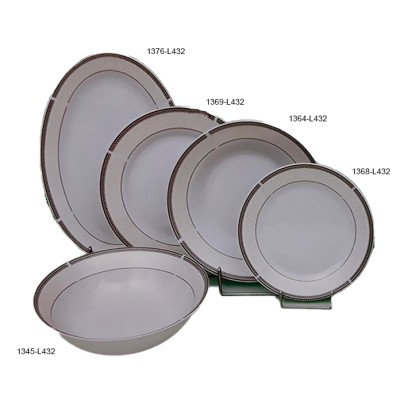 Πιάτα Πορσελάνης Στρογγυλά Λευκά L432