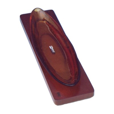 Ορντεβιέρα Σερβιρίσματος γυάλινη με ξύλινη βάση GW430