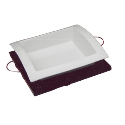 Ορντεβιέρα Πορσελάνης Σε Ξύλινο Δίσκο W08-33/3