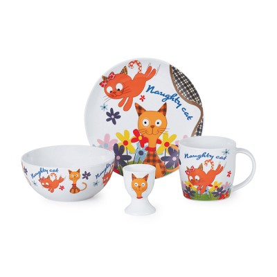Παιδικό Σετ Φαγητού Πορσελάνης 4τεμ.