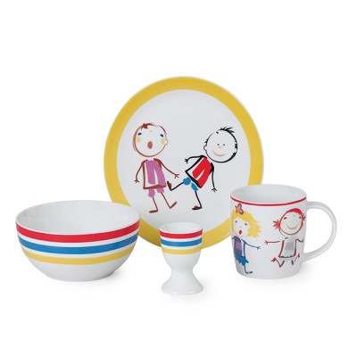 Παιδικό Σετ Φαγητού Πορσελάνης 4τεμ.