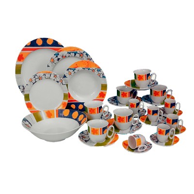 Σερβίτσιο Φαγητού Πορσελάνης 20 Τεμαχίων Οβάλ 20|T0641