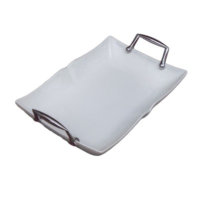 Πιατέλα Ορθογώνια Λευκή Πορσελάνη 12597-15L