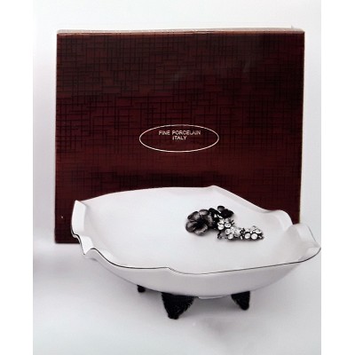 Πιατέλα Κυματιστή Λευκή Πορσελάνη HG0897-Q07