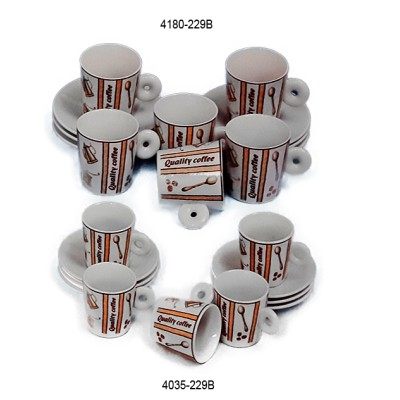 Φλυτζάνια Καφέ Πορσελάνης 6 Τεμαχίων Quality Coffee