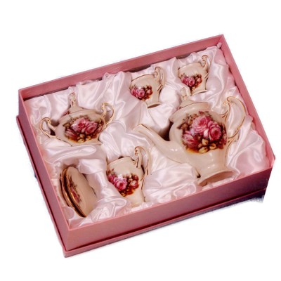 Σερβίτσιο Τσαγιού Πορσελάνης Ροζ Τριαντάφυλλα